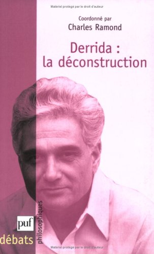 Beispielbild fr Derrida La dconstruction zum Verkauf von LeLivreVert