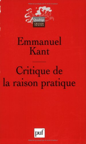 Imagen de archivo de Critique de la raison pratique (7eme ed) (QUADRIGE) a la venta por WorldofBooks