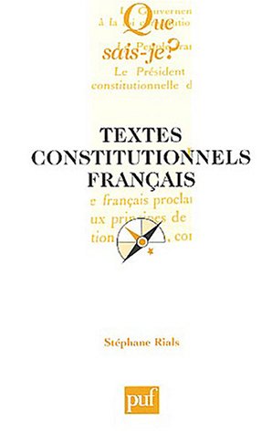 Beispielbild fr Textes constitutionnels franais zum Verkauf von medimops