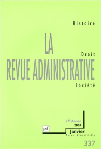 Stock image for La Revue Administrative N.337 (dition 2004) for sale by Chapitre.com : livres et presse ancienne