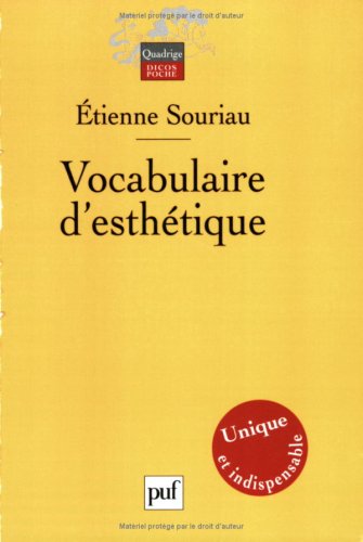 Beispielbild fr Vocabulaire D'esthtique zum Verkauf von RECYCLIVRE