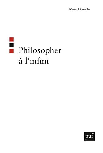 Beispielbild fr Philosopher ? linfini zum Verkauf von Greener Books