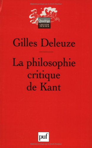 Stock image for La philosophie critique de Kant for sale by Ammareal