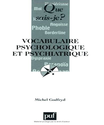 9782130551805: Vocabulaire psychologique et psychiatrique (6e ed) qsj 2739 (QUE SAIS-JE ?)