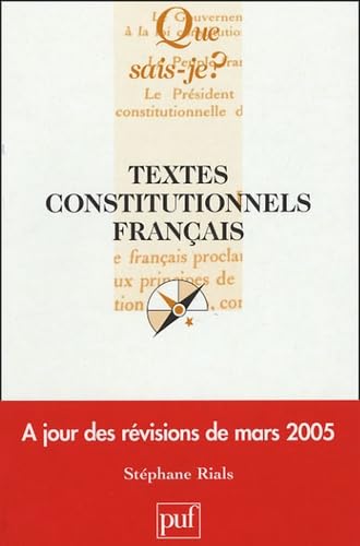 9782130552000: Textes constitutionnels franais