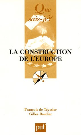Stock image for La construction de l'Europe for sale by Ammareal