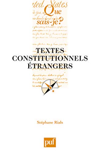 Stock image for Textes constitutionnels trangers for sale by A TOUT LIVRE