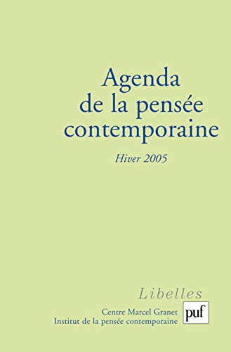 9782130553410: Agenda de la pense contemporaine, hiver 2005, n 3
