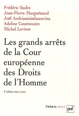 Imagen de archivo de Les grands arrts de la Cour europenne des Droits de l'Homme a la venta por Ammareal