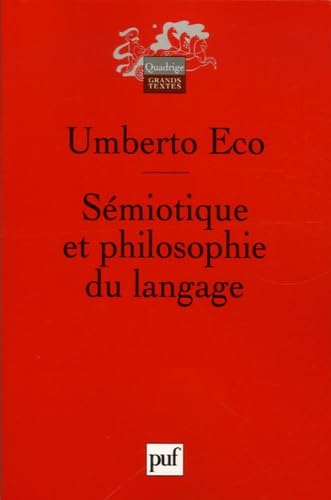 9782130554196: Semiotique et philosophie du langage (QUADRIGE)