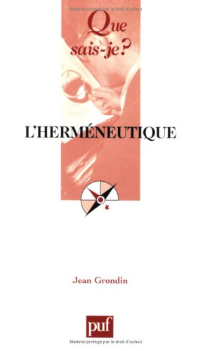 Beispielbild fr L'hermneutique zum Verkauf von medimops