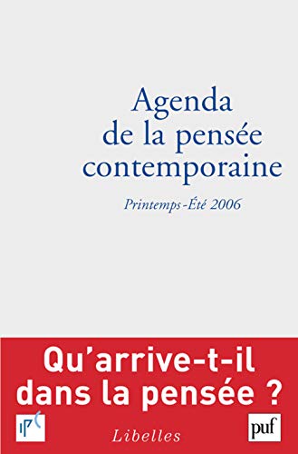 Beispielbild fr Agenda de la pense contemporaine zum Verkauf von Chapitre.com : livres et presse ancienne