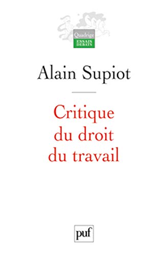 Stock image for Critique du droit du travail for sale by medimops