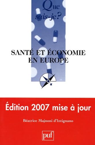 Beispielbild fr Sant et conomie en Europe zum Verkauf von Ammareal