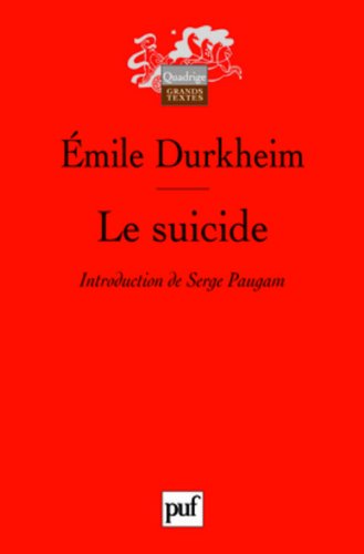 9782130563303: Le suicide: Etude de sociologie