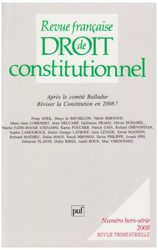 9782130570080: RFDC 2008, n HS: Rvision de la Constitution