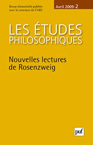 9782130572732: tudes philosophiques 2009, n 2: Nouvelles lectures de Rosenzweig