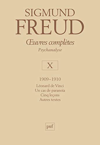 Beispielbild fr Oeuvres compltes Psychanalyse : Volume 10, 1909-1910, Lonard de Vinci ; Un cas de paranoa ; Cinq leons ; Autres textes zum Verkauf von medimops