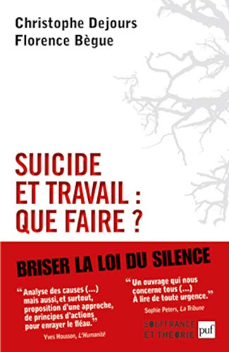 Beispielbild fr Suicide et travail : que faire ? zum Verkauf von Bahamut Media