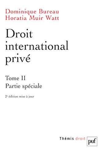 Beispielbild fr Droit international priv. Tome 2 zum Verkauf von Ammareal