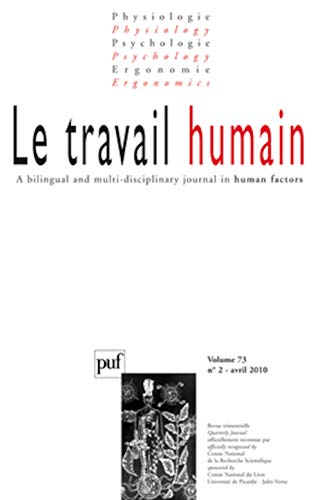 travail humain 2010, vol. 73 (2) (9782130580249) by Collectif