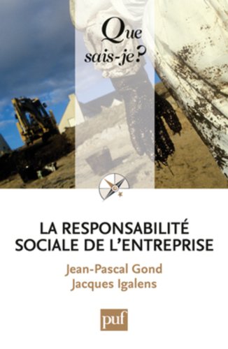 Beispielbild fr LA RESPONSABILITE SOCIALE DE L'ENTREPRISE (2ED) QSJ 3837 (QUE SAIS-JE ?) zum Verkauf von AwesomeBooks