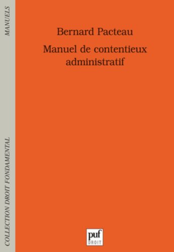 Beispielbild fr Manuel de contentieux administratif zum Verkauf von Ammareal