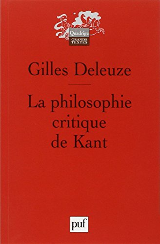 Beispielbild fr La philosophie critique de Kant zum Verkauf von medimops