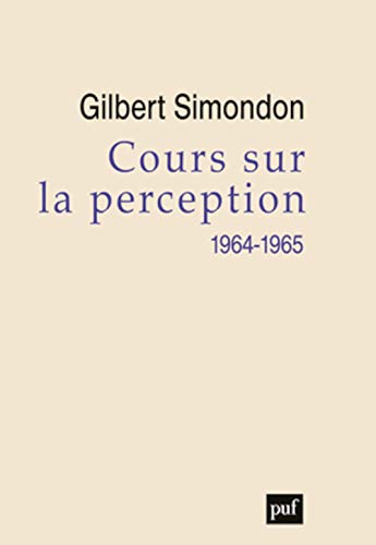 Stock image for Cours sur la perception (1964-1965) for sale by Gallix