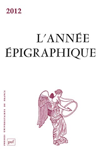 Stock image for anne pigraphique vol. 2012 for sale by Gallix