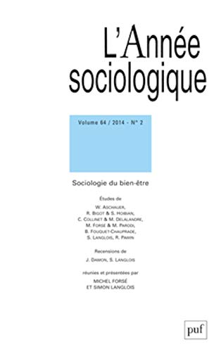Stock image for anne sociologique 2014, vol. 64 (2): Sociologie du bien-tre Collectif for sale by BIBLIO-NET