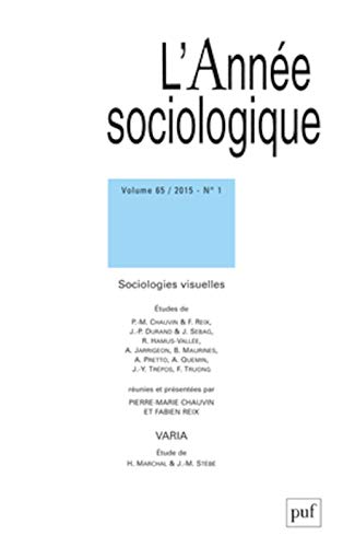 9782130650843: anne sociologique 2015, vol. 65 (1): Sociologies visuelles