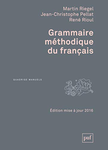 Beispielbild fr Grammaire mthodique du franais zum Verkauf von medimops