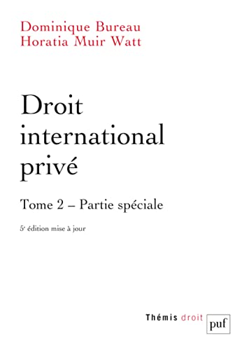 Stock image for droit international priv Tome 2 : partie spciale (5e dition) for sale by Chapitre.com : livres et presse ancienne