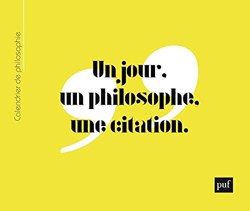 Beispielbild fr Calendrier perptuel de philosophie: Un jour, un philosophe, une citation zum Verkauf von Gallix