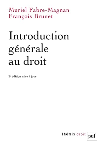 Beispielbild fr Introduction gnrale au droit zum Verkauf von Gallix