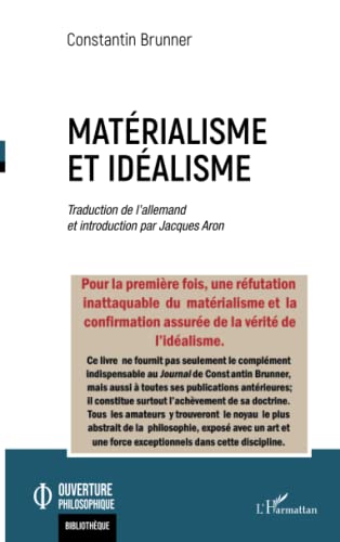 Beispielbild fr Matrialisme et idalisme (French Edition) zum Verkauf von Gallix