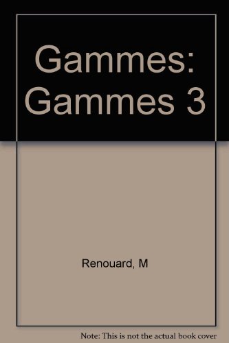 Stock image for Gammes: Exercices Ecrits Auto-Correctifs, Francais Langue Etrangere for sale by Wonder Book