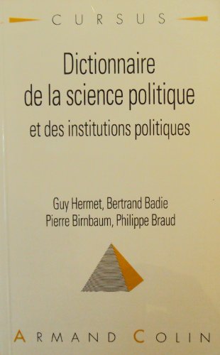 Imagen de archivo de Dictionnaire de la science politique et des institutions politiques a la venta por medimops