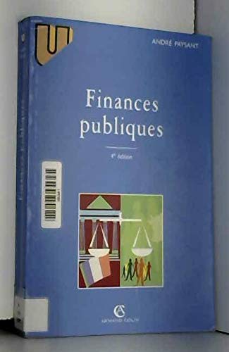 Stock image for Finances Publiques. 4eme Edition Paysant, Andr for sale by Librairie Parrsia