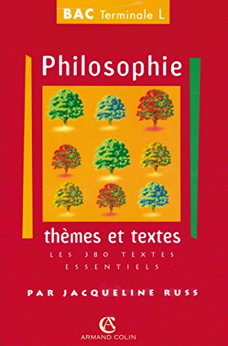 Beispielbild fr Philosophie, Srie L : Thmes Et Documents zum Verkauf von RECYCLIVRE