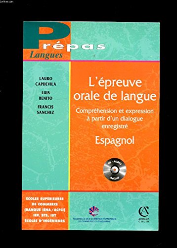 Imagen de archivo de L'preuve Orale De Langue : Espagnol a la venta por RECYCLIVRE