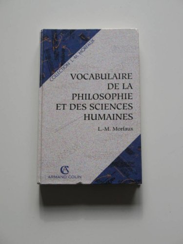 Beispielbild fr Vocabulaire de la philosophie et des sciences humaines zum Verkauf von Goldstone Books