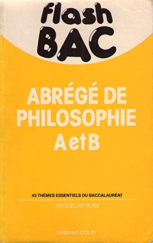 Imagen de archivo de Abrg de philosophie A et B a la venta por medimops