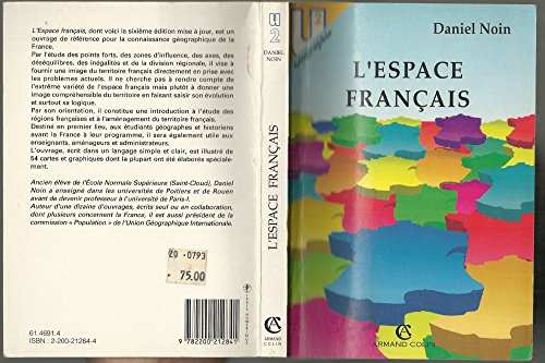 Imagen de archivo de L'espace franais a la venta por A TOUT LIVRE