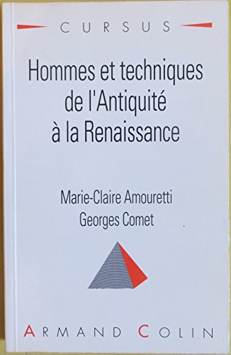 Stock image for Hommes Et Techniques De L'antiquit  La Renaissance for sale by RECYCLIVRE