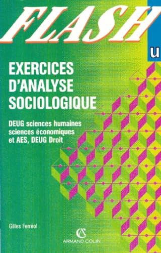 Stock image for Exercices d'analyse sociologique for sale by medimops