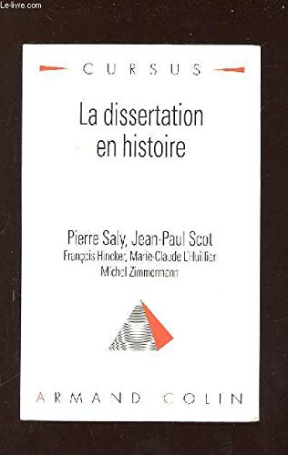 Stock image for La dissertation en histoire for sale by Tamery