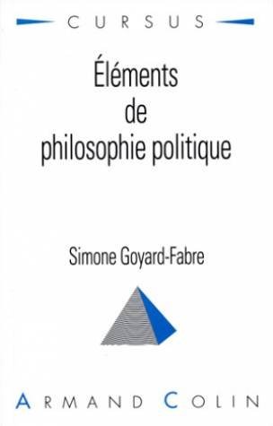 Stock image for Elments De Philosophie Politique for sale by RECYCLIVRE