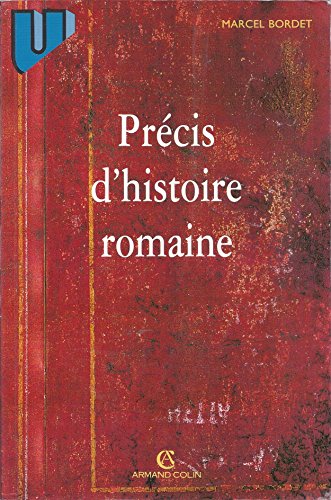 Beispielbild fr Prcis d'histoire romaine zum Verkauf von medimops